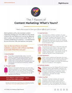 Checklist: The 7 Flavors of Content Marketing