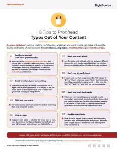Checklist: 8 Tips to Proofread Typos Out of Your Content